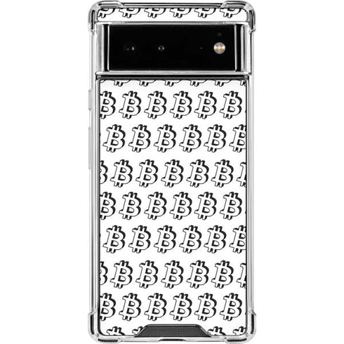 Bitcoin Pattern Google Pixel 6 Clear Case